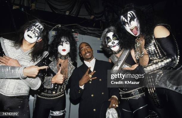 Kiss and Tupac at the Shrine Auditorium in Los Angeles, California