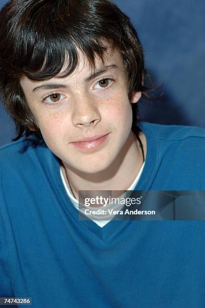 Skandar Keynes during "The Chronicles of Narnia: The Lion, the Witch and the Wardrobe" Press Conference with James McAvoy, Andrew Adamson, George...