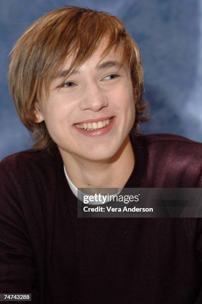 William Moseley during "The Chronicles of Narnia: The Lion, the Witch and the Wardrobe" Press Conference with James McAvoy, Andrew Adamson, George...