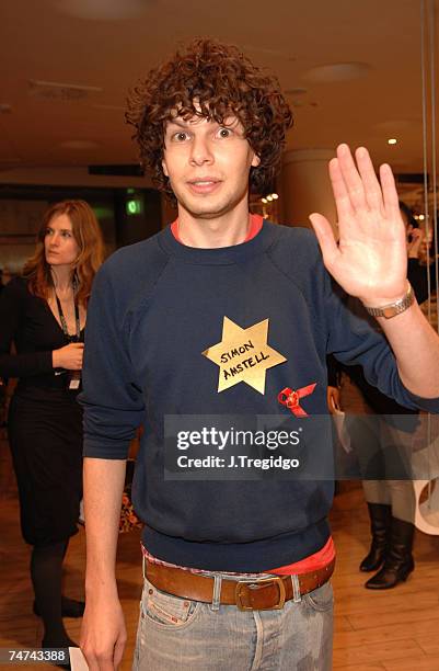 Simon Amstell at the Topshop in London, United Kingdom.
