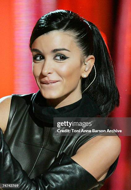 Jenifer Bartoli at the Palais des Festivals in Cannes, France.