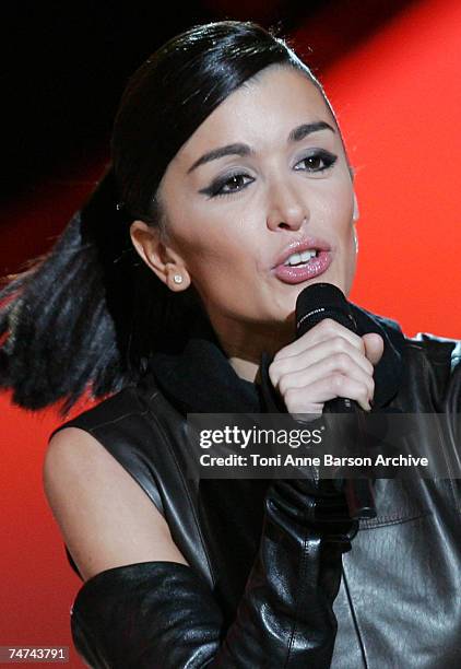 Jenifer Bartoli at the Palais des Festivals in Cannes, France.