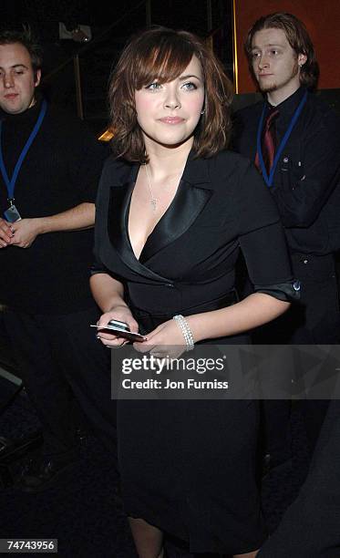 Charlotte Church at the Curzon Mayfair in London, United Kingdom.