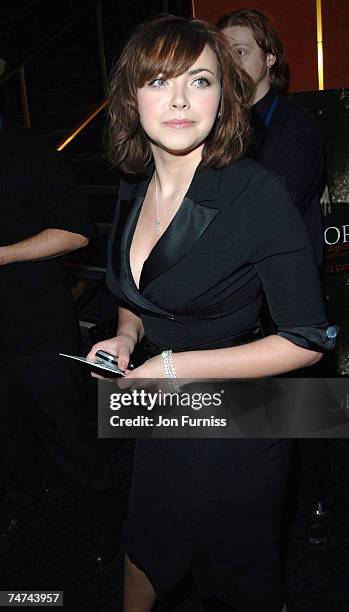 Charlotte Church at the Curzon Mayfair in London, United Kingdom.