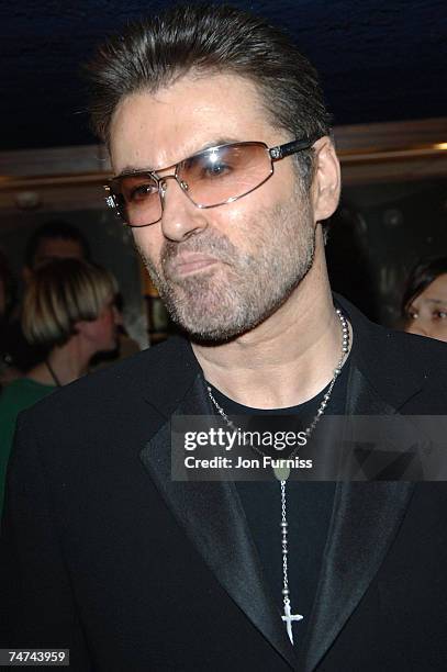 George Michael at the Curzon Mayfair in London, United Kingdom.