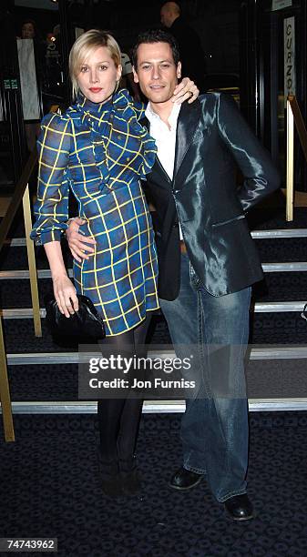 Alice Evans and Ioan Gruffudd at the Curzon Mayfair in London, United Kingdom.