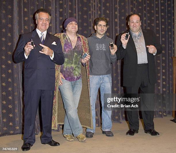 Tony Sirico, Steven Van Zandt, Michael Imperioli and James Gandolfini at the 1100 6th ave in New York, New York