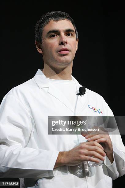 Larry Page, co-founder of Google at the Las Vegas Convention Center in Las Vegas, Nevada