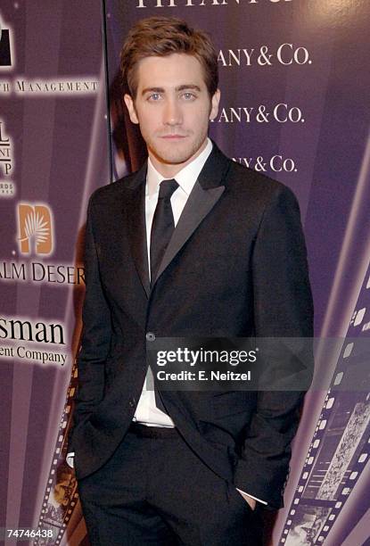 Jake Gyllenhaal, recipient of the Desert Palm Achievement Award at the Palm Springs Convention Center in Palm Springs, California