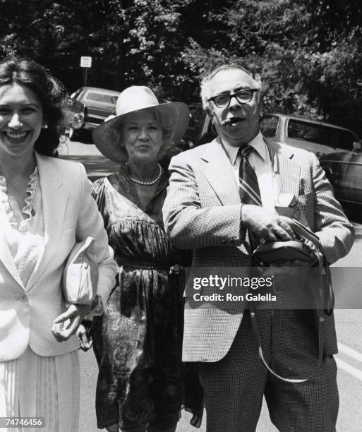 Guest, Buchwald's wife and Art Buchwald at the Holy Trinity Church in Georgetown, Washington D.C.