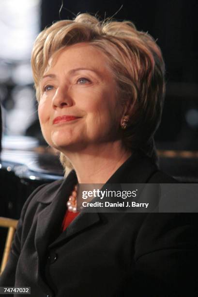 Hillary Rodham Clinton during The Children's Defense Fund 2006 Winter Benefit luncheon, January 12, 2006 at the Rainbow Room in New York, New York.