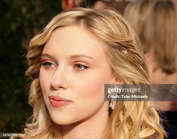 Scarlett Johansson, nominee for Best Performance by an Actress in Supporting Role for "Match Point" at the The 63rd Annual Golden Globe Awards -...