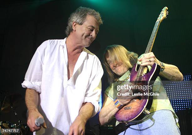Ian Gillan and Steve Morse of Deep Purple at the Astoria in London, United Kingdom.