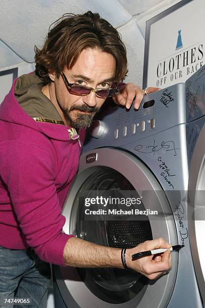 Robert Downey Jr at the Village at the Lift in Park City, Utah