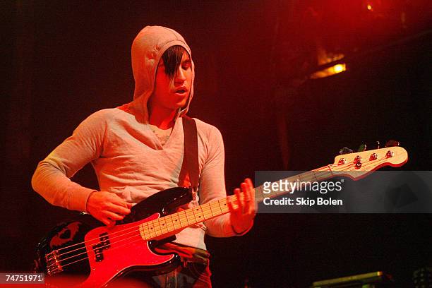 Pete Wentz of Fall Out Boy at the House of Blues in Los Angeles, California