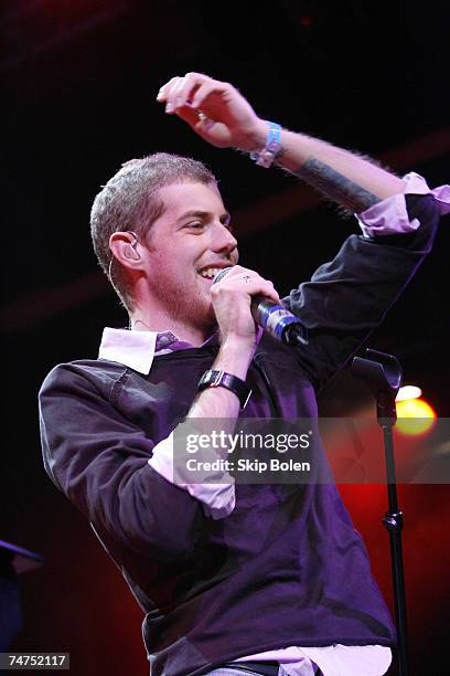 Andrew McMahon of Jack's Mannequin at the House of Blues in Los Angeles, California