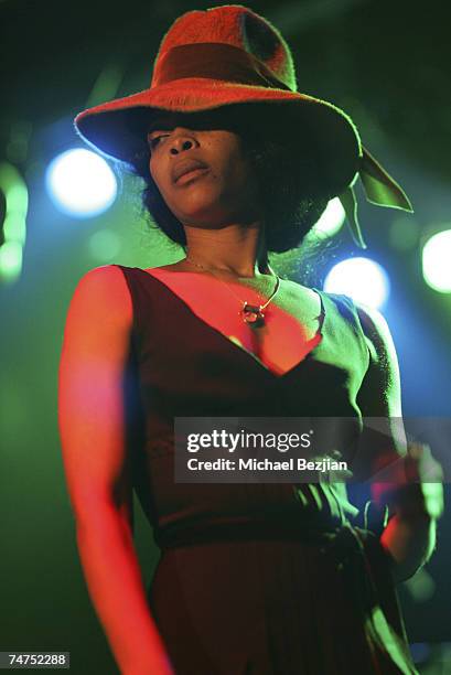 Erykah Badu at the Keyclub in Los Angeles, California