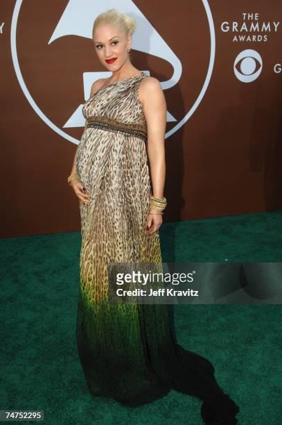 Gwen Stefani at the The 48th Annual GRAMMY Awards - Green Carpet at Staples Center in Los Angeles, California.