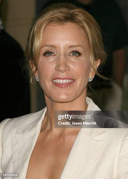 Felicity Huffman at the 78th Annual Academy Awards Nominees Luncheon - Outside Arrivals at Beverly Hilton Hotel in Beverly Hills, California.