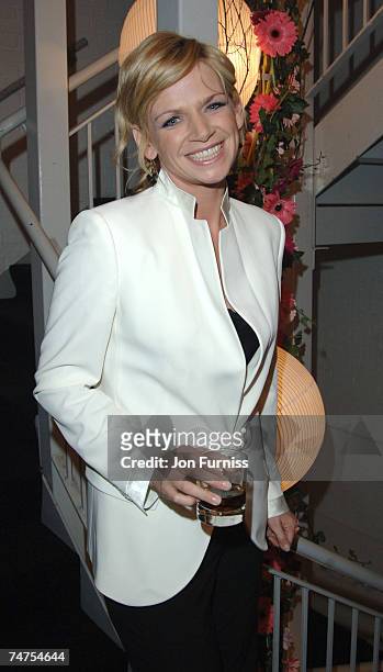 Zoe Ball at the Atlantis Gallery, Old Truman Brewery in London, United Kingdom.