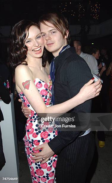 Sophie Ellis Bextor and husband at the Atlantis Gallery, Old Truman Brewery in London, United Kingdom.