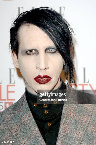 Marilyn Manson at the Old Truman Brewery in London, United Kingdom.