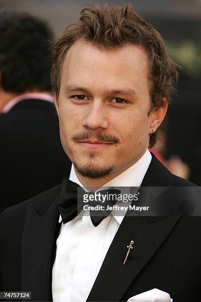 Heath Ledger, nominee Best Actor in a Leading Role for ?Brokeback Mountain? at the Kodak Theatre in Hollywood, California