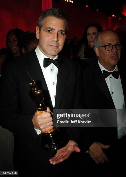 George Clooney, winner Best Actor in a Supporting Role for "Syriana" at the The 78th Annual Academy Awards - Governor's Ball at Kodak Theatre in...