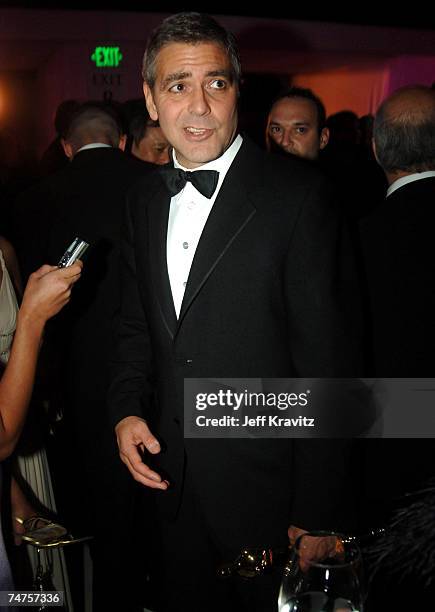 George Clooney, winner Best Actor in a Supporting Role for "Syriana" at the The 78th Annual Academy Awards - Governor's Ball at Kodak Theatre in...