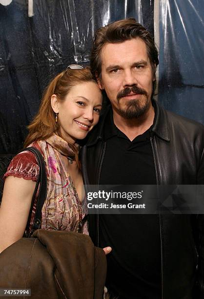 Diane Lane and Josh Brolin at the Beverly Towers in Los Angeles, California