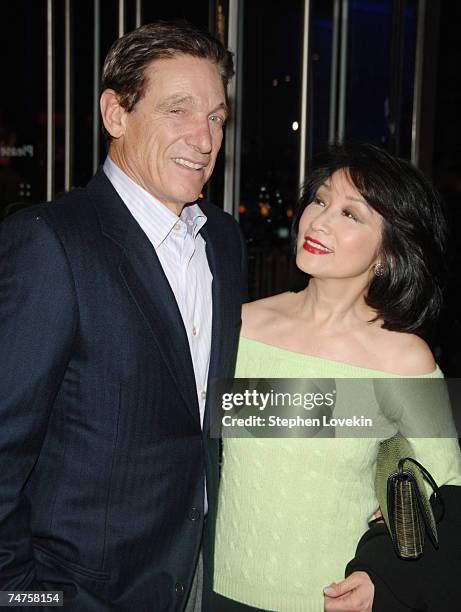 Maury Povitch and Connie Chung at the MoMA in New York City, New York
