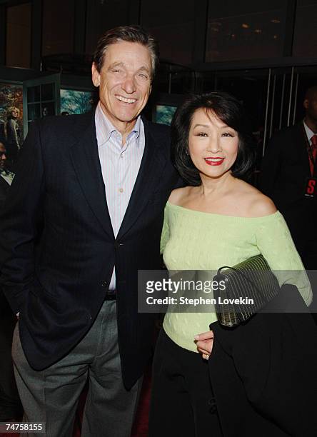 Maury Povitch and Connie Chung at the MoMA in New York City, NY