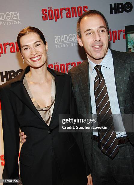 Annette Lauer and Matt Lauer at the MoMA in New York City, New York