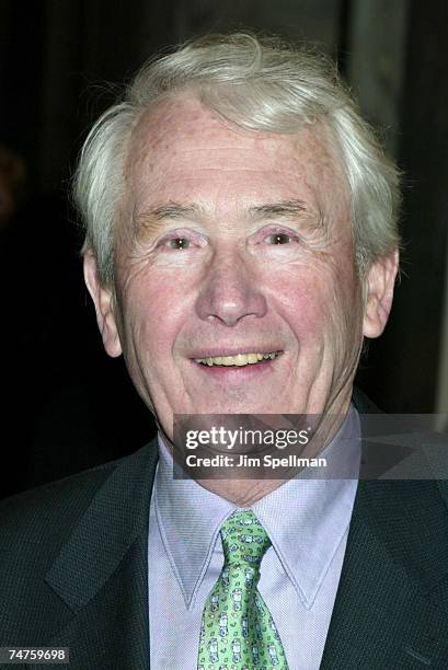 Frank McCourt at the The Paris Theater in New York City, New York