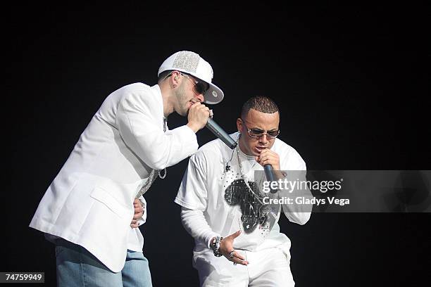 Wisin & Yandel at the Coliseo de Puerto Rico in San Juan, Puerto Rico.