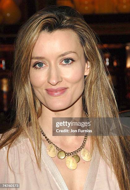 Natascha McElhone at the Dorchester Hotel in London, United Kingdom.