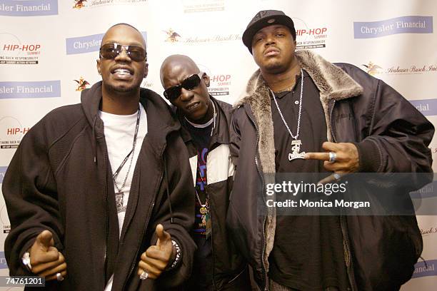 Three 6 Mafia at the Wayne State University's Bonstelle Theatre in Detroit, Michigan