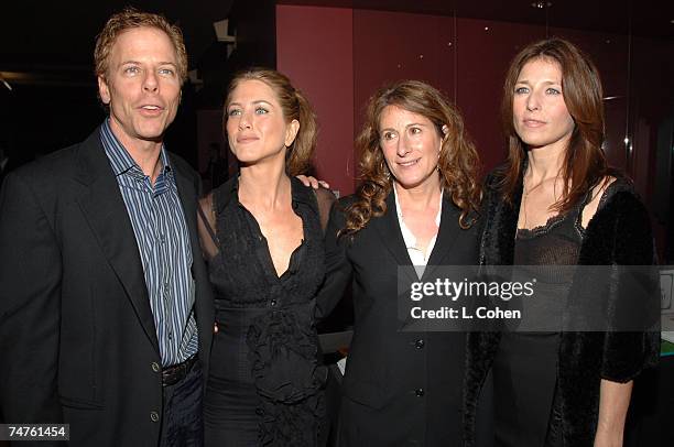 Greg Germann, Jennifer Aniston, Nicole Holofcener and Catherine Keener at the The Egyptian Theatre in Los Angeles, California