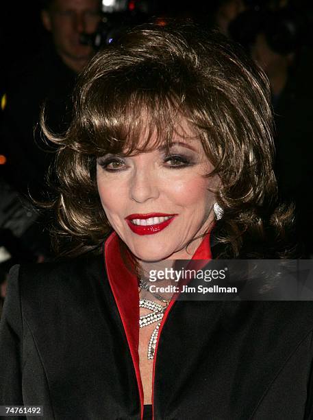 Joan Collins at the AMC Lincoln Square Theater in New York City, New York