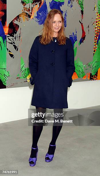 Designer Stella McCartney attends the private view of Jeff Koons: Hulk Elvis, at the Gagosian Gallery June 18, 2007 in London, England.