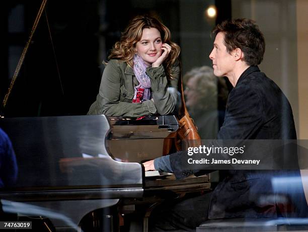 Drew Barrymore and Hugh Grant at the Midtown in New York City, New York