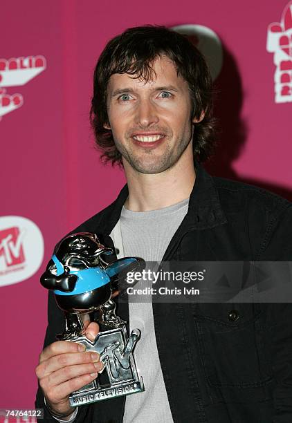 James Blunt, winner of Song of the Year for "You're Beautiful" at the Superdome in Sydney, Australia.