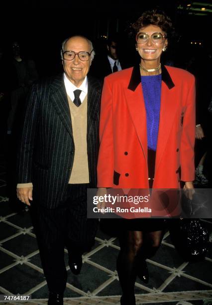 Sophia Loren and Carlo Ponti at the Century Plaza Hotel in Los Angeles, California