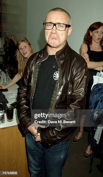 Artist Damien Hirst attends the private view of Jeff Koons: Hulk Elvis, at the Gagosian Gallery June 18, 2007 in London, England.