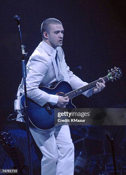 Justin Timberlake at the iPay One Center in San Diego, California