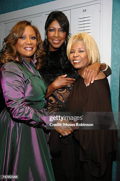 Patti Labelle, Natalie Cole and Vanessa Bell Armstrong at the Grand Ole Opry in Nashville, Tennessee