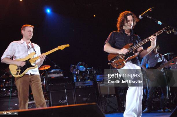 Jake Cinninger and Dweezil Zappa perform the Frank Zappa Tribute at the 6th Annual Jammy Awards - Show and Backstage at The Theater at Madison Square...