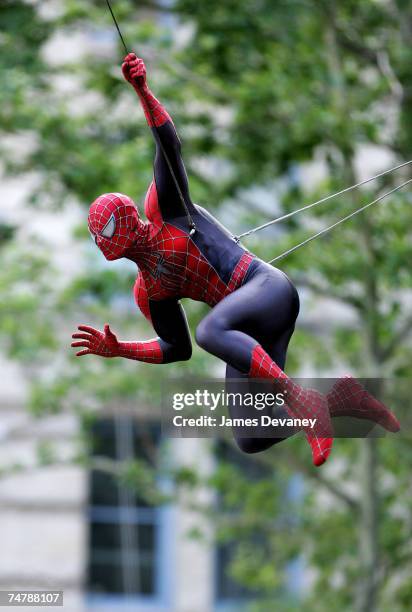 Spider-Man at the Downtown Manhattan in New York City, New York