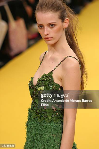 Model wearing Marcia Ganem Spring/Summer 2007 in Rio De Janeiro, Brazil.