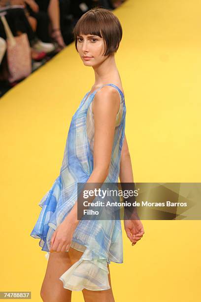 Model wearing Marcia Ganem Spring/Summer 2007 in Rio De Janeiro, Brazil.
